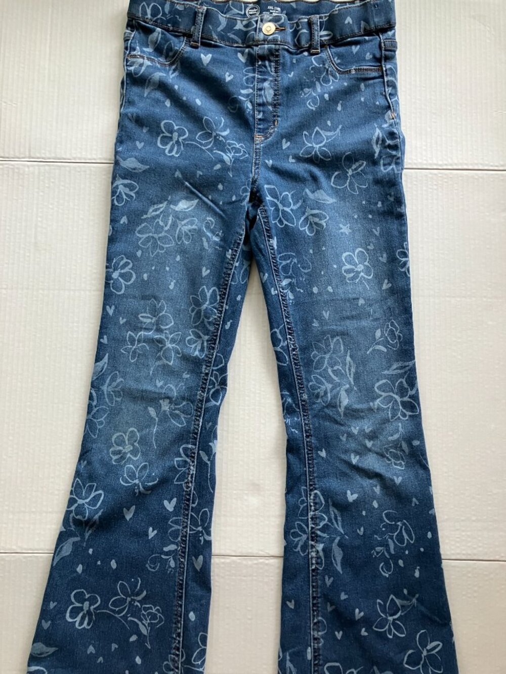 18 Girls Wonder Nation Fashion Flare Denim Jegging 2 Pair Bundle - Picture 4 of 5